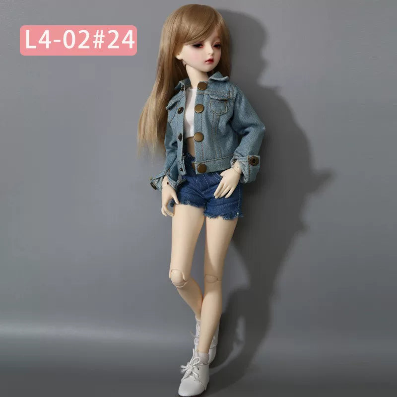 BJD Doll Wig – 1/4 Heat Resistant Long Hair, Handmade DIY Styling, Curly & Straight