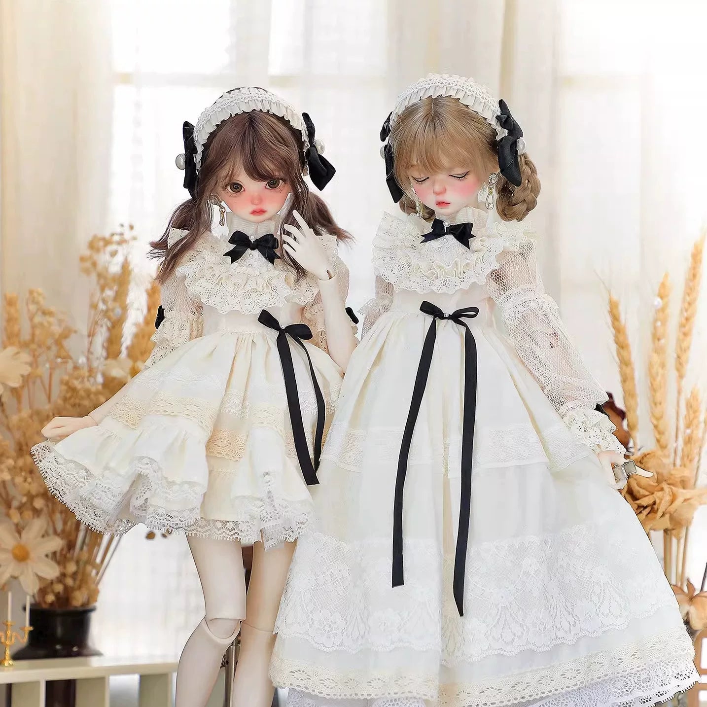 BJD Doll Nightgown Pajama Dress for 3/4/6 Points