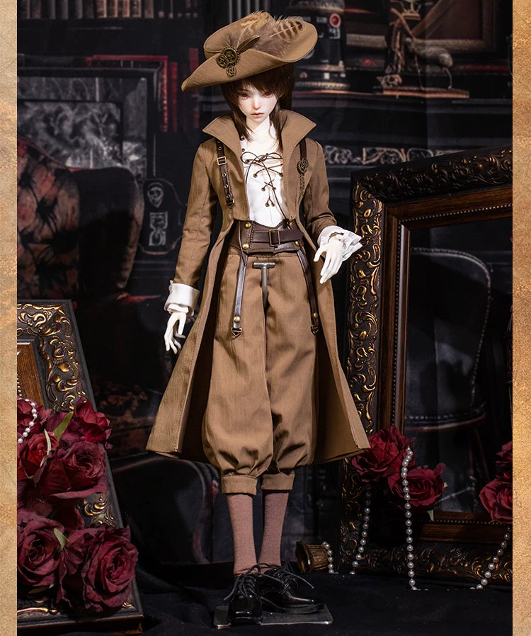 Large 1/4 BJD Steampunk Retro Outfit Gear Key Unisex Doll Apparel