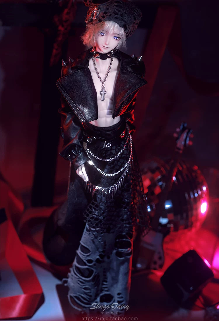 Thasmin BJD Doll – 1/4 Dark Cyberpunk Male Muscle Body Ball Jointed Figure