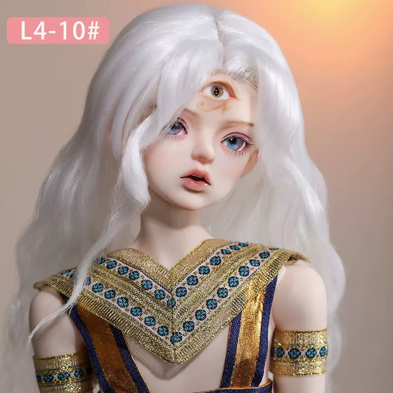 BJD Doll Wig – 1/4 Heat Resistant Long Hair, Handmade DIY Styling, Curly & Straight