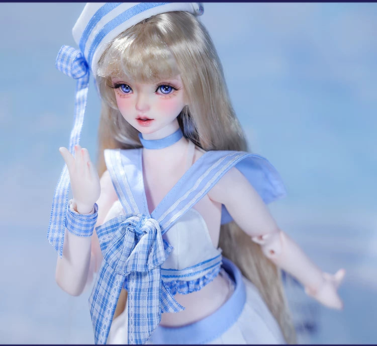 Haiqiao BJD Doll – 1/4 Japanese Sailor Summer Island Dress-Up Girl
