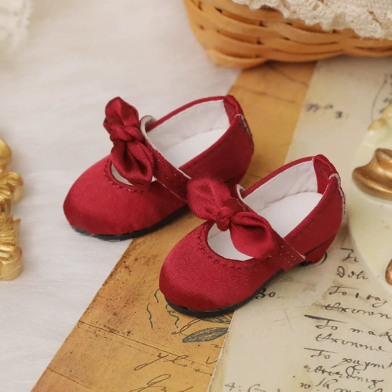 BJD Doll Shoes – 1/6 Bow Princess Shoes for Girl Dolls, Multi-Color