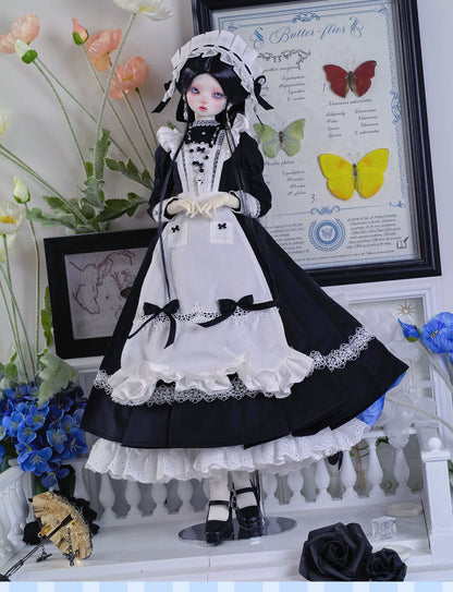 1/4 BJD Gothic Classical Nun Maid Full Outfit Set