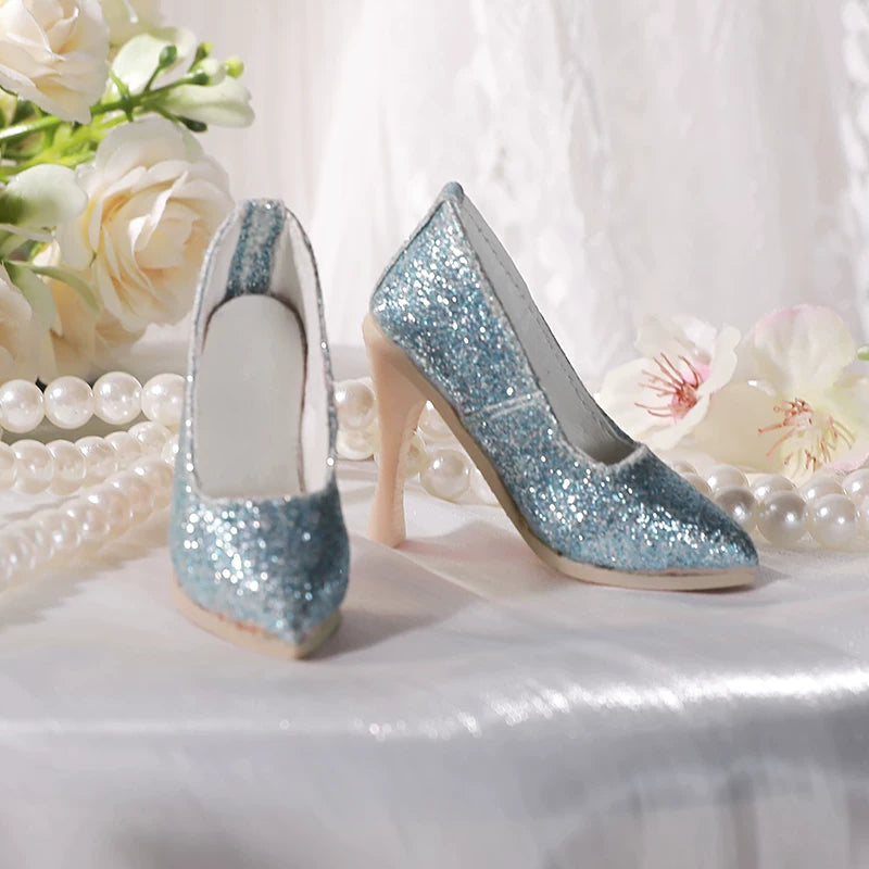 BJD Doll Shoes – 1/4 Handmade High Heels for Girl Dolls, Multi-Color