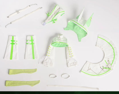 BJD 1/4 Cyberpunk Techwear Animal Ears Outfit Set