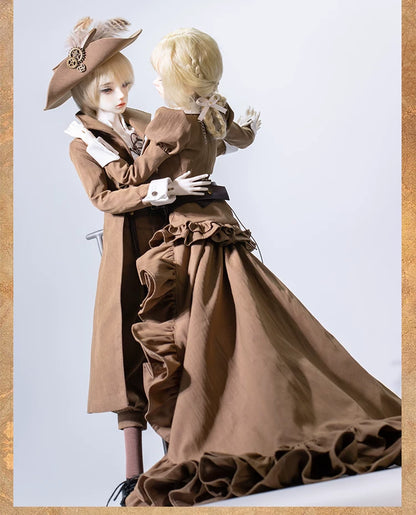 Large 1/4 BJD Steampunk Retro Outfit Gear Key Unisex Doll Apparel