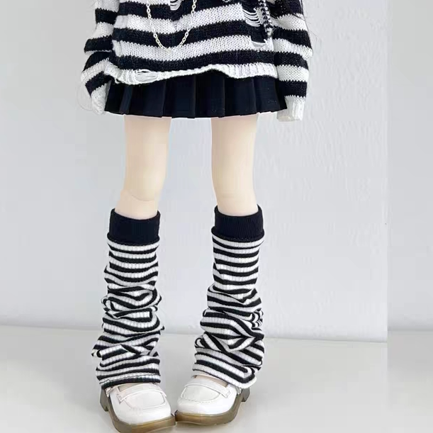 1/4 BJD MDD Ribbed Doll Socks