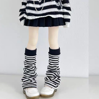 1/4 BJD MDD Ribbed Doll Socks