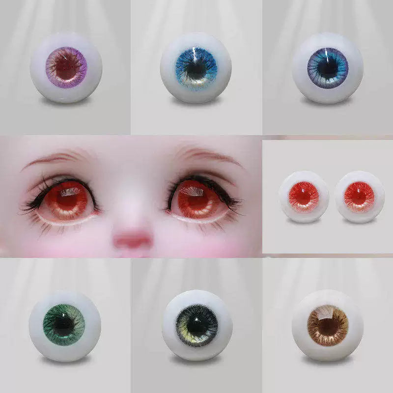Premium Resin BJD Doll Eyes - Multi-Color & Multi-Size Options for 1/3 1/4 SD Dolls