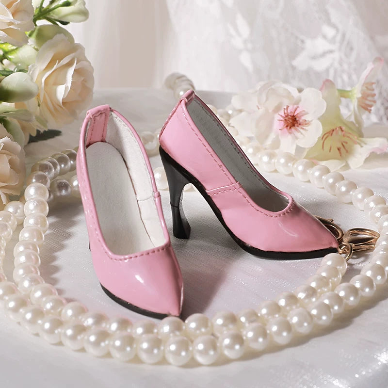 BJD Doll Shoes – 1/4 Handmade High Heels for Girl Dolls, Multi-Color