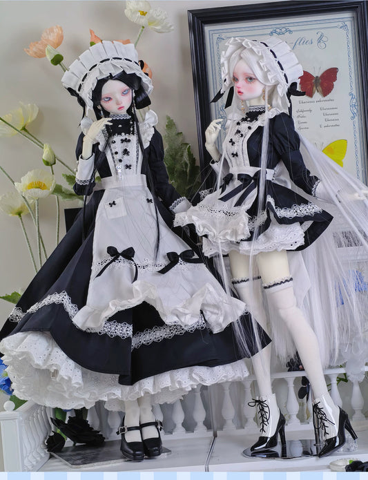 1/4 BJD Gothic Classical Nun Maid Full Outfit Set