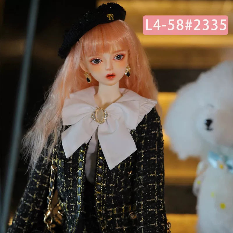 BJD Doll Wig – 1/4 Heat Resistant Long Hair, Handmade DIY Styling, Curly & Straight