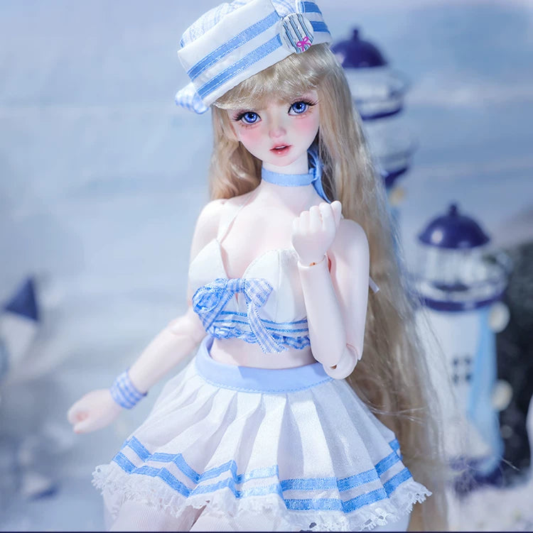 Haiqiao BJD Doll – 1/4 Japanese Sailor Summer Island Dress-Up Girl