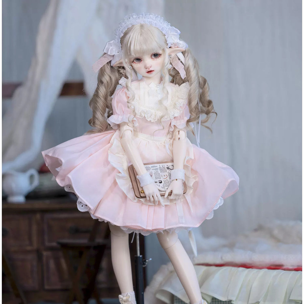 Twilight Maid – 1/4 BJD Doll Dress, Maid Outfit for Standard 1/4