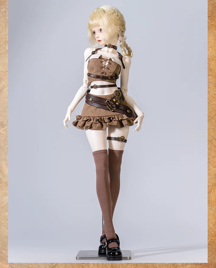 Large 1/4 BJD Steampunk Retro Outfit Gear Key Unisex Doll Apparel