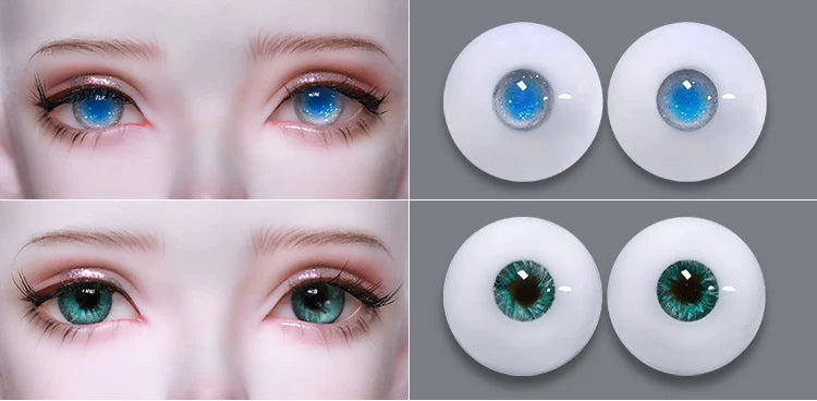 BJD Doll Eyes – 10/12/14mm Handmade Resin Eyes for 1/3, 1/4 & 1/6 Dolls