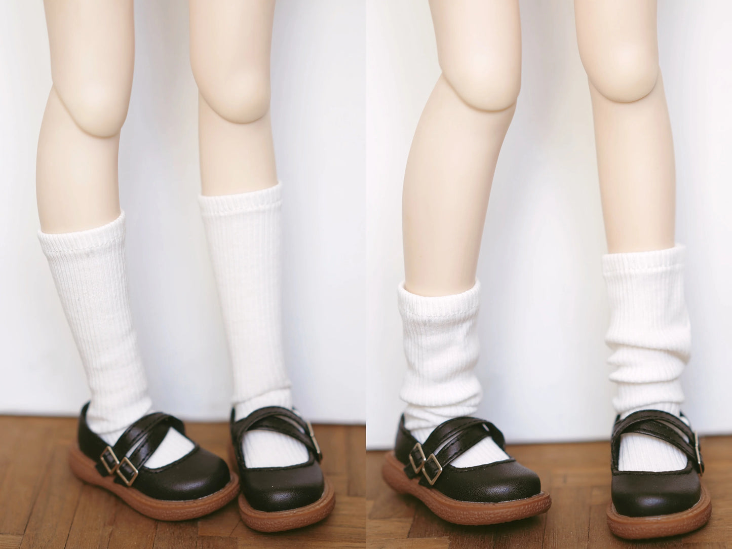 1/4 BJD MDD Ribbed Doll Socks