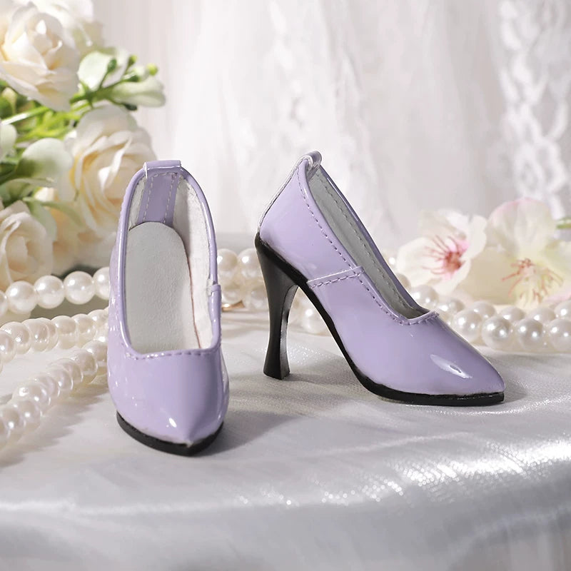 BJD Doll Shoes – 1/4 Handmade High Heels for Girl Dolls, Multi-Color