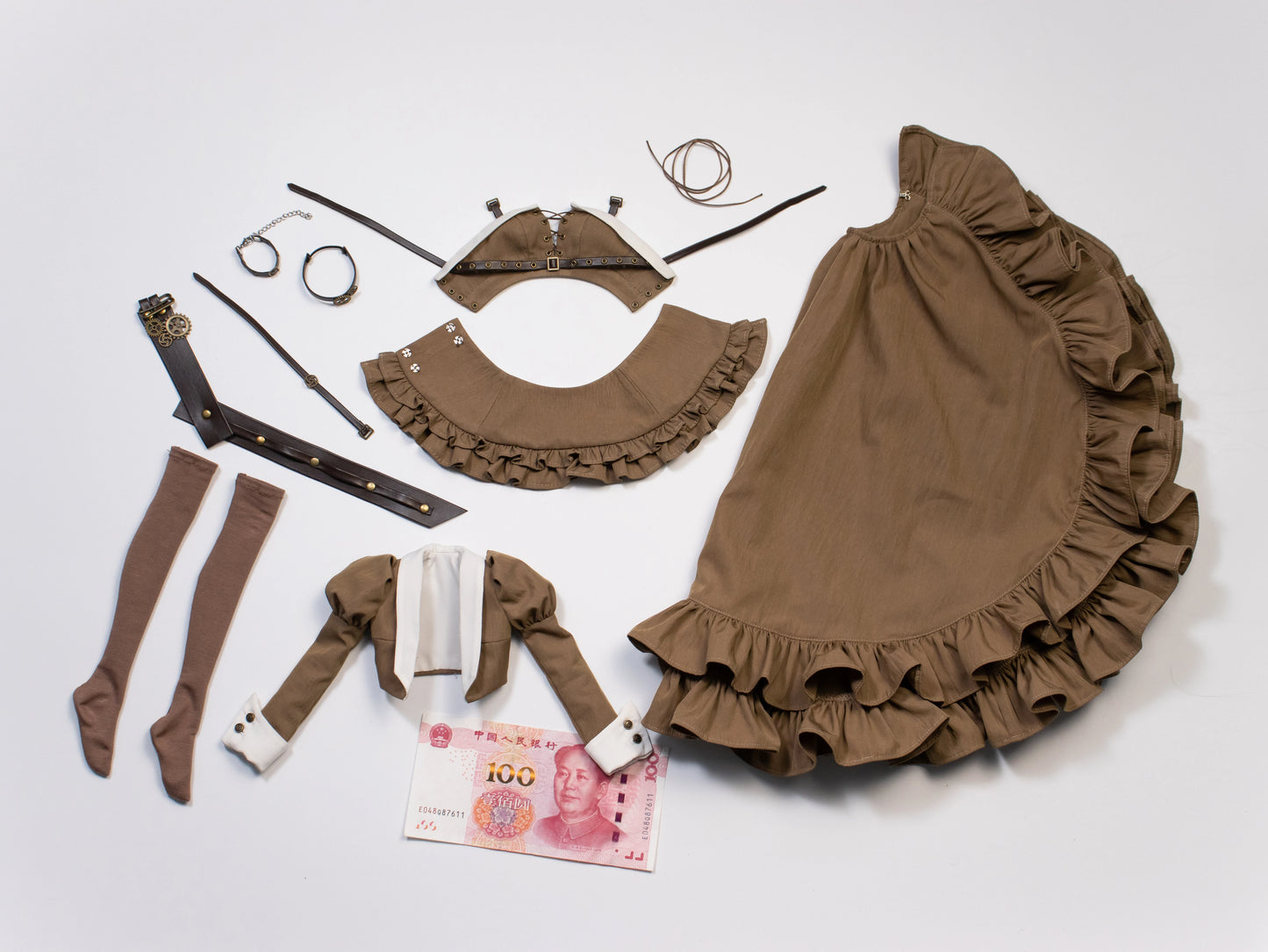 Large 1/4 BJD Steampunk Retro Outfit Gear Key Unisex Doll Apparel