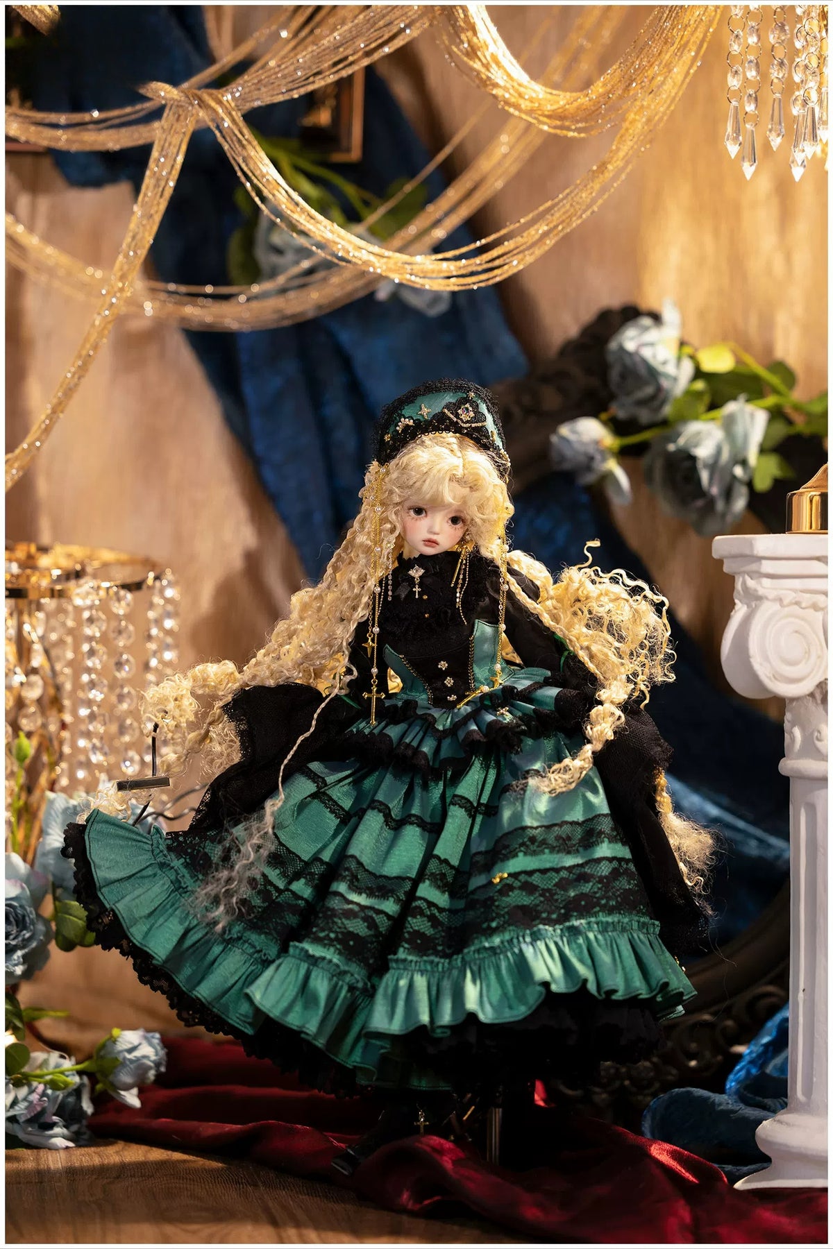 Cross Elegy – 1/4 BJD Doll Dress, European Style Outfit