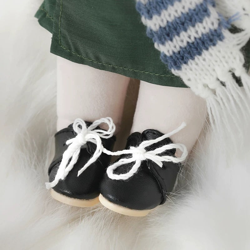 BJD Doll Shoes – 1/6 Leather Casual Sneakers for Boy & Girl Dolls