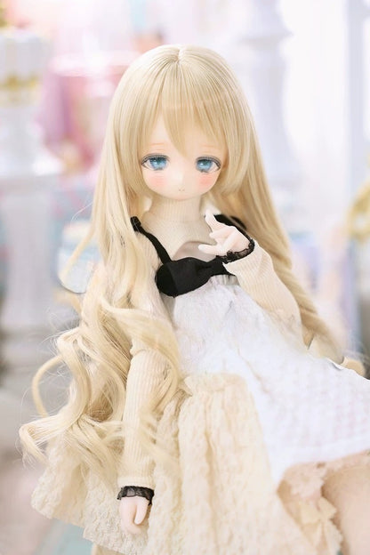 Light Bangs Hime Cut Long Curly Wig |1/3 & 1/4 | [MDD]