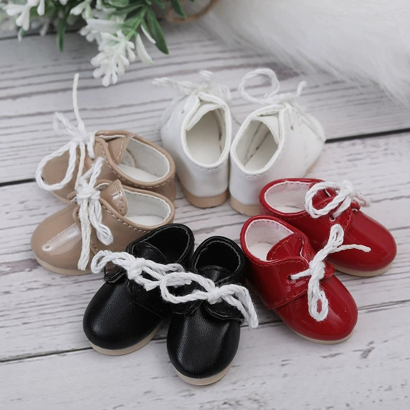BJD Doll Shoes – 1/6 Leather Casual Sneakers for Boy & Girl Dolls