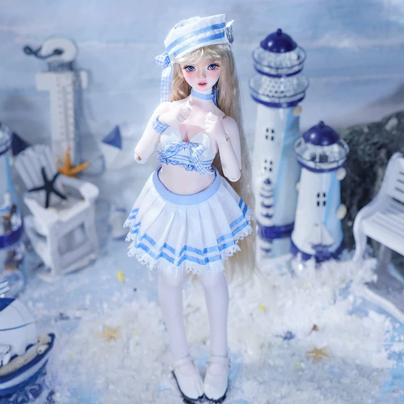 Haiqiao BJD Doll – 1/4 Japanese Sailor Summer Island Dress-Up Girl