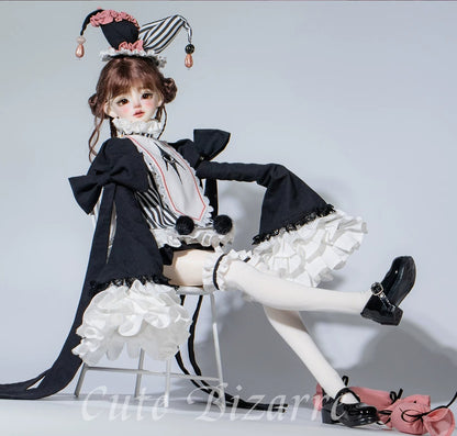 Large 1/4 BJD Dark Weird Style Outfit Set, Long & Short Two Length Options