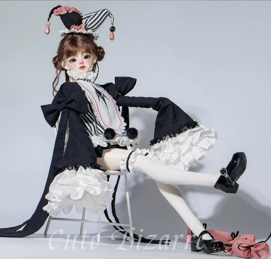 Large 1/4 BJD Dark Weird Style Outfit Set, Long & Short Two Length Options